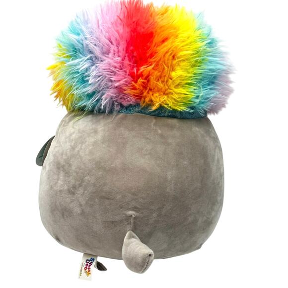 SQUISHMALLOWS NWT Ridge‎ 16" Stuffed Plush Squishdoo Rainbow Husky Dog Wolf RARE - Picture 2 of 7